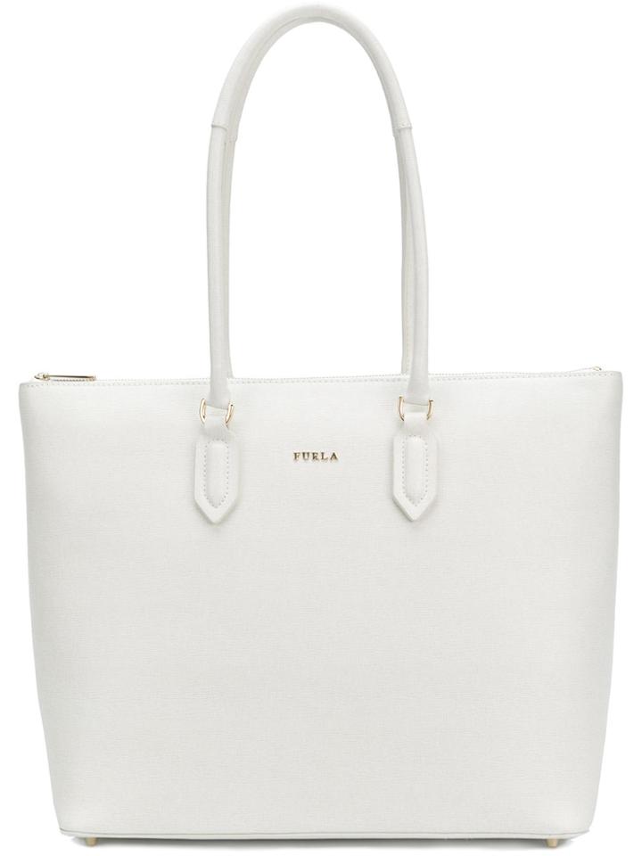 Furla Medium Pin Shoulder Bag - White
