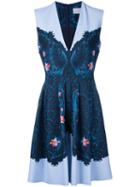 Preen By Thornton Bregazzi - Printed Dress - Women - Polyester/spandex/elastane - M, Blue, Polyester/spandex/elastane