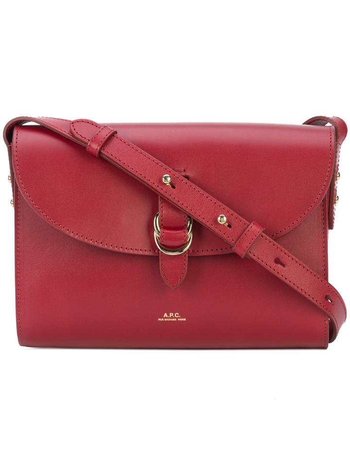 A.p.c. Buckle Shoulder Bag - Red