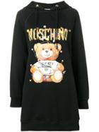 Moschino Teddy Holiday Hoodie Dress - Black