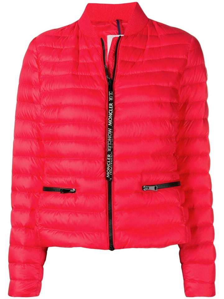 Moncler Zipped Pocket Puffer Jacket - Red