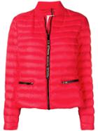 Moncler Zipped Pocket Puffer Jacket - Red
