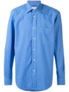 Aspesi - Long Sleeved Shirt - Men - Cotton - 43, Blue, Cotton