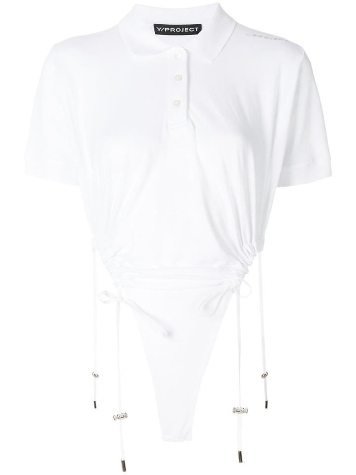 Y / Project Body Polo Shirt - White