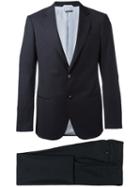 Giorgio Armani Single-breasted Formal Suit, Men's, Size: 52, Blue, Virgin Wool/acetate/viscose