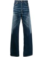 Yohji Yamamoto Wide-leg Jeans - Blue