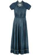 Junya Watanabe Comme Des Garçons Pleated Denim Dress