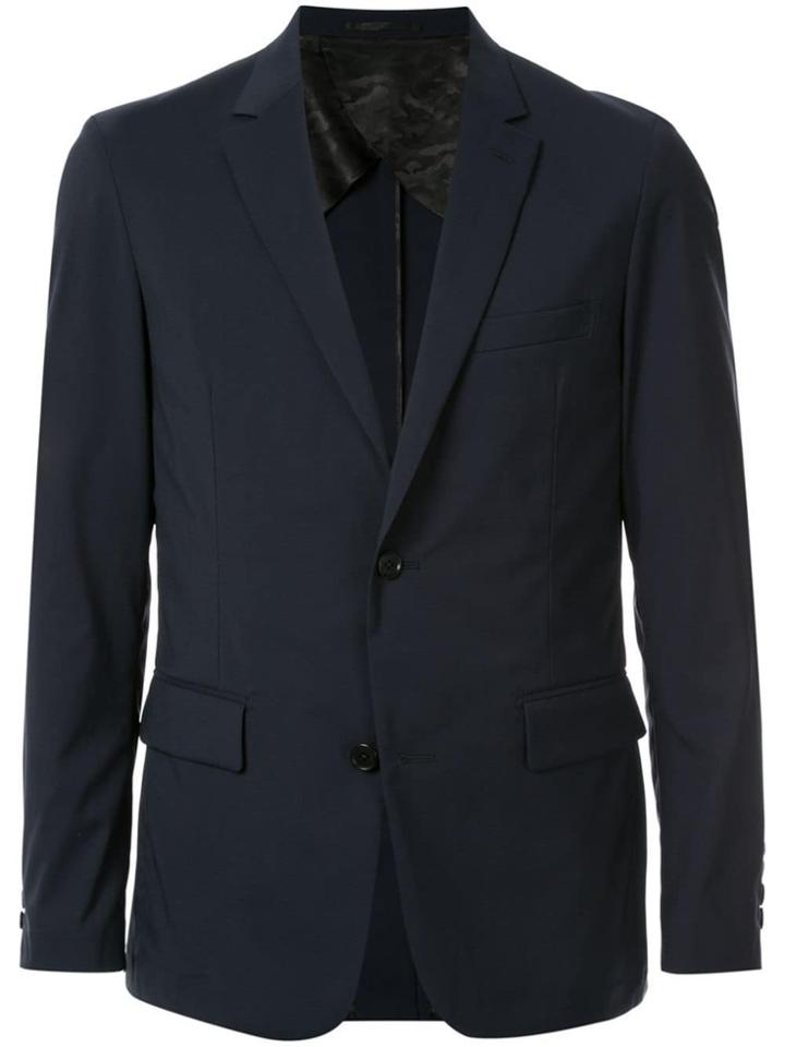 Loveless Plain Water-repellent Blazer - Blue