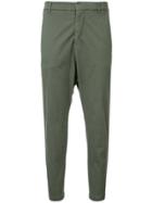 Nili Lotan Grosgrain Tape Twill Trousers - Green