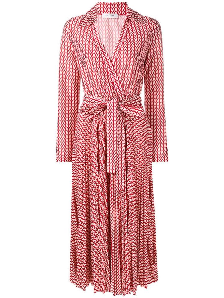 Valentino Optical Valentino V-neck Dress - Red