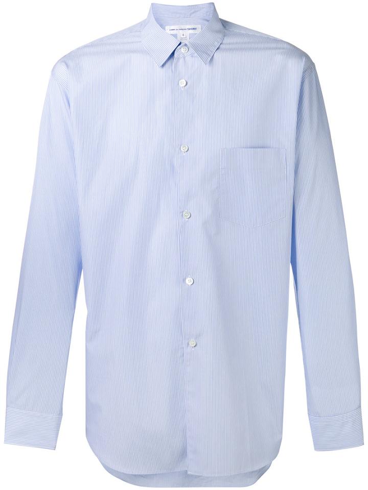 Comme Des Garçons Shirt - Striped Shirt - Men - Cotton - M, Blue, Cotton