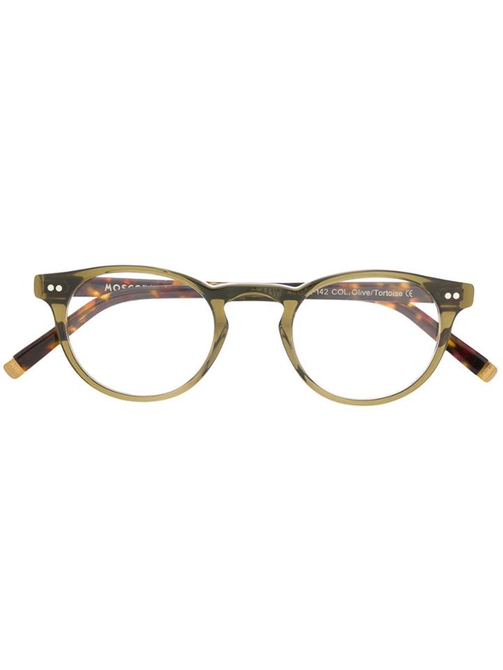 Moscot Round Frame Glasses - Brown