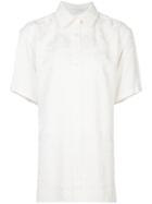 Victoria Beckham Shortsleeved Button Shirt - White
