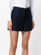 Thom Browne Flannel Backstrip Mini Short - Blue