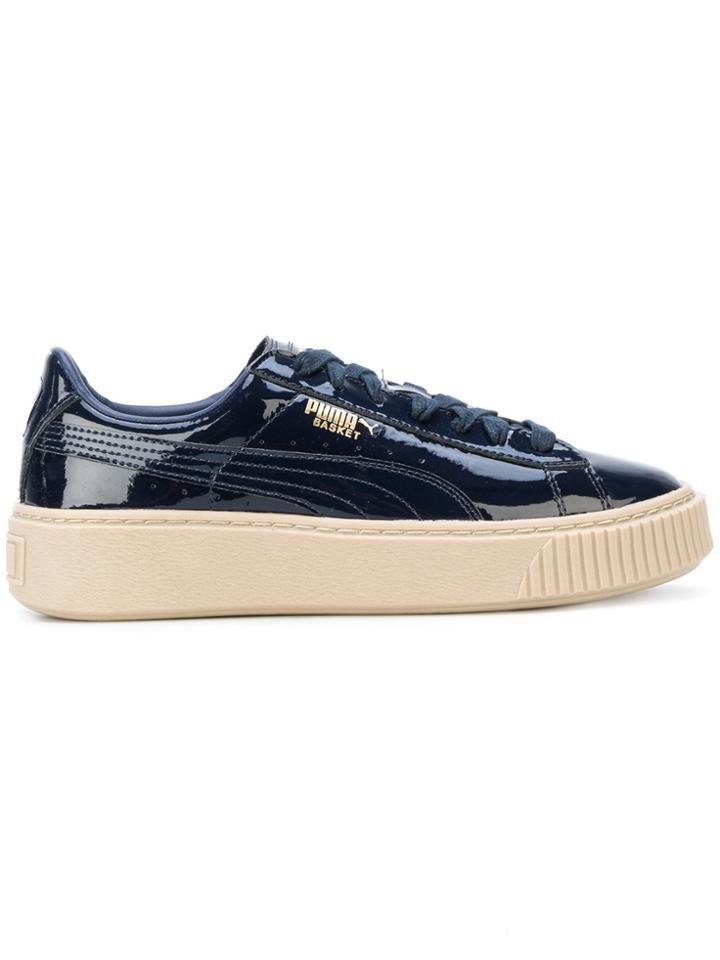 Puma Basket Flatform Sneakers - Blue
