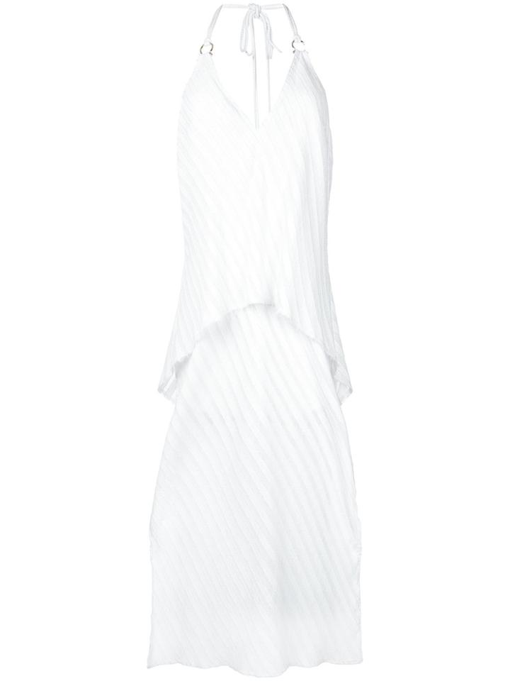 Manning Cartell Diagonal Pleat Dress - White