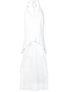 Manning Cartell Diagonal Pleat Dress - White