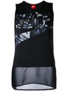 Nike - Logo Print Vest Top - Women - Polyester/spandex/elastane - Xs, Black, Polyester/spandex/elastane