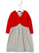 Cashmirino Layered Dress, Infant Girl's, Size: 6 Mth, Grey
