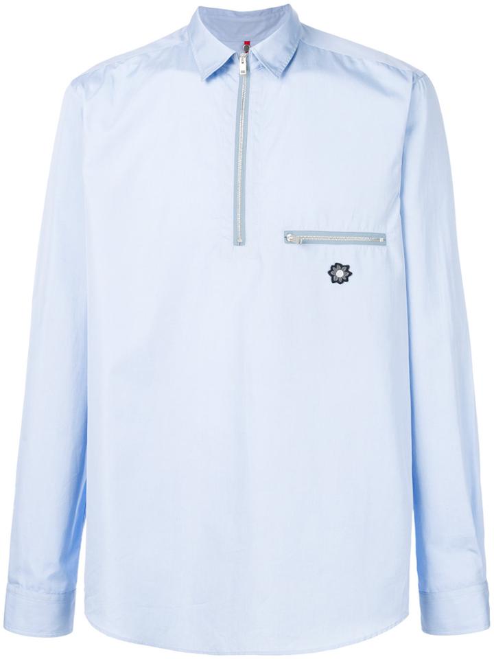 Oamc Zipped Shirt - Blue