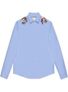 Gucci Embroidered Duke Shirt - Blue
