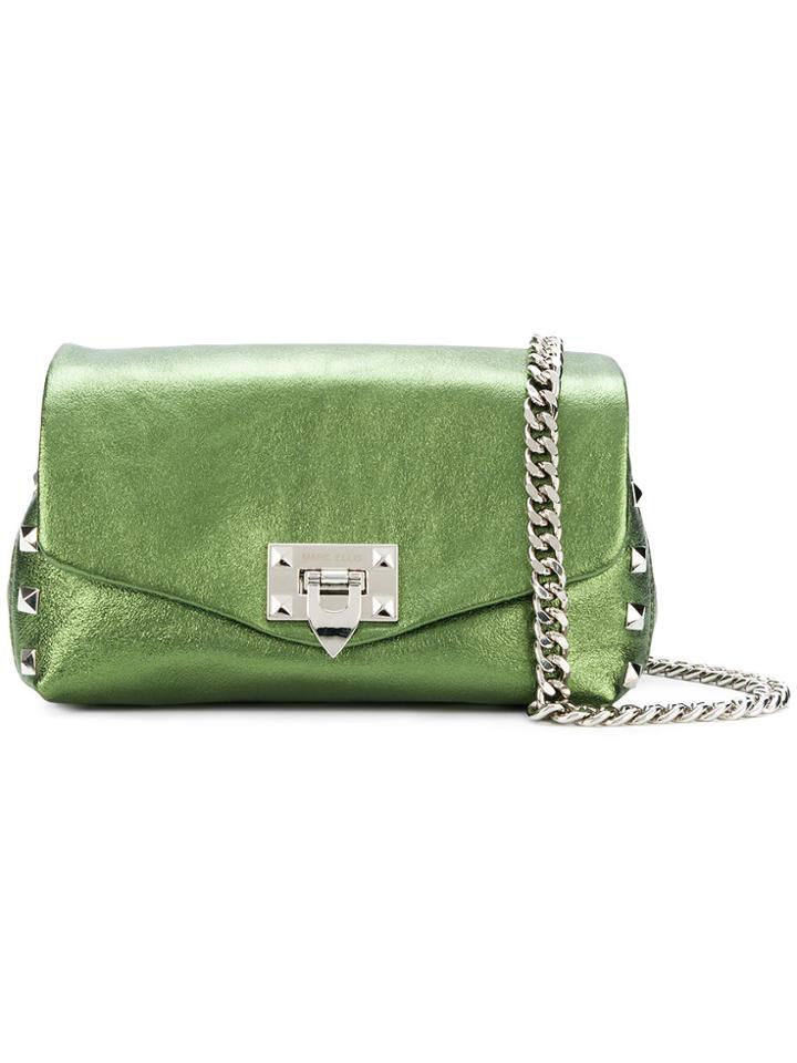 Marc Ellis Metallic Audrey Shoulder Bag - Green