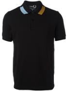 Raf Simons X Fred Perry 'tipping' Polo Shirt, Men's, Size: 36, Black, Cotton