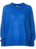 H Beauty & Youth Long-sleeve Oversized Sweater - Blue