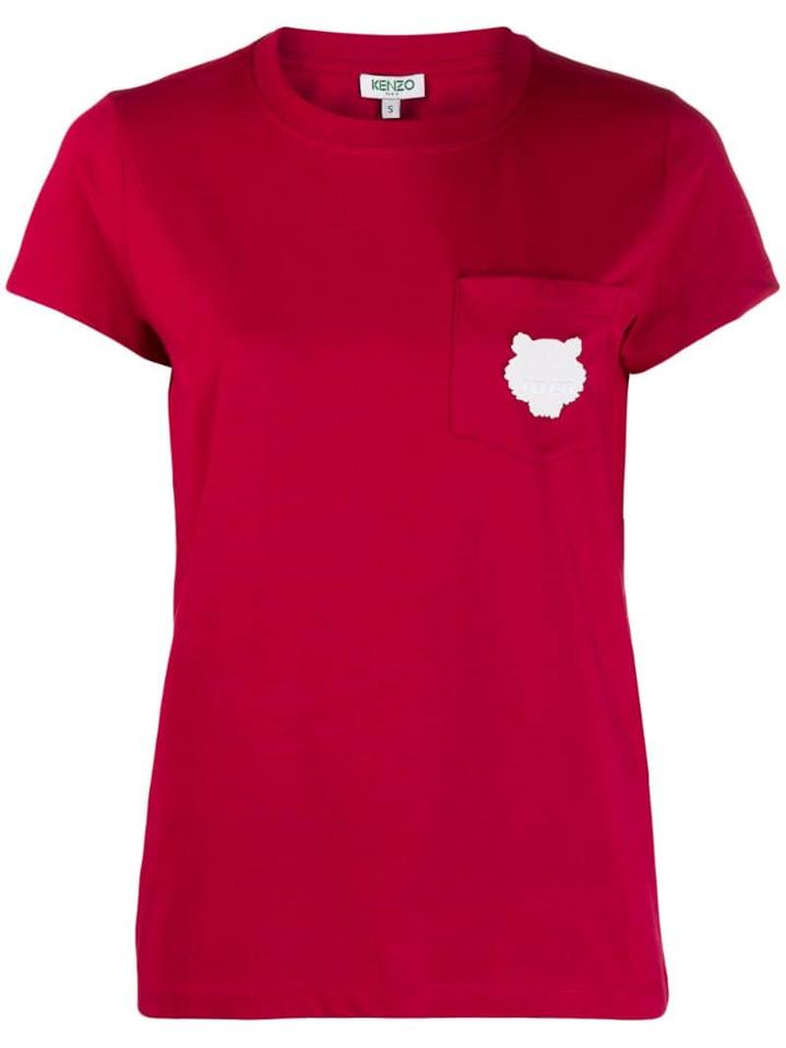 Kenzo Tiger Patch T-shirt - Red