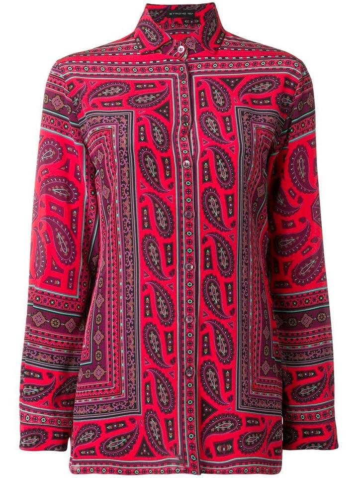 Etro Mosaic Print Blouse - Pink