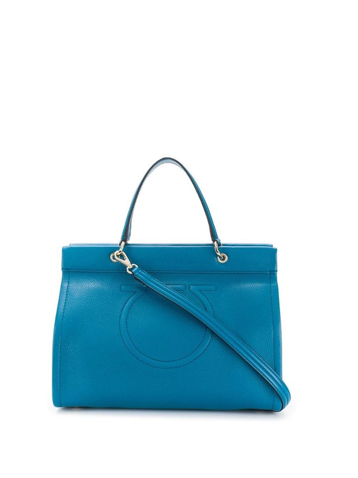 Salvatore Ferragamo Gancini Shoulder Bag - Blue