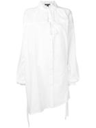 Ann Demeulemeester Asymmetric Hem Shirt - White