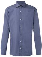 Z Zegna Printed Shirt, Men's, Size: 42, Blue, Cotton