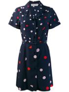 Être Cécile Dotted Shirt Dress - Blue
