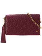 Tory Burch Fleming Flat Crossbody Bag - Red