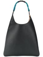 Marni Woven Handle Shoulder Bag - Black