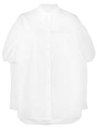 Simone Rocha Drop Shoulder Shirt, Women's, Size: 8, White, Cotton
