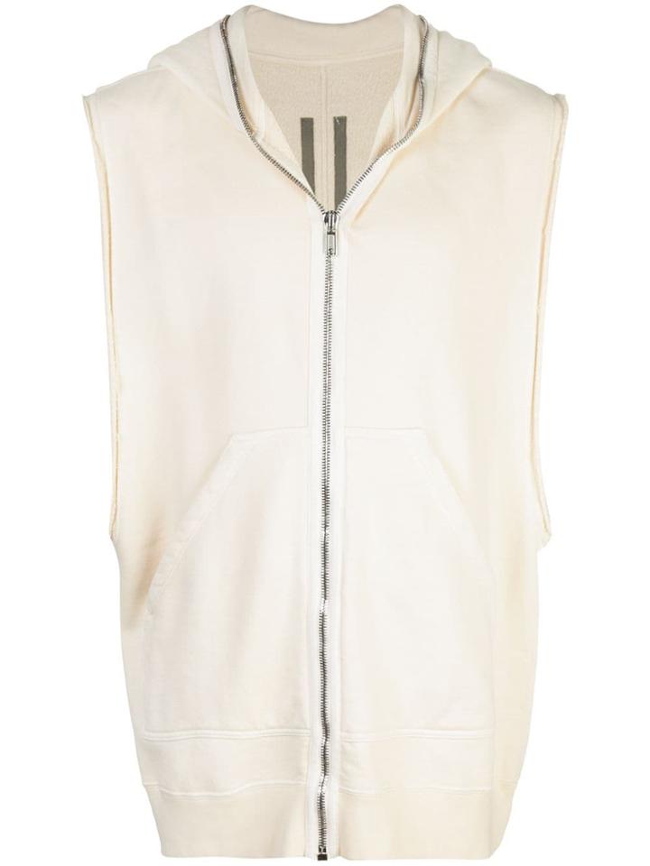 Rick Owens Drkshdw Sleeveless Gimp Hoodie - White