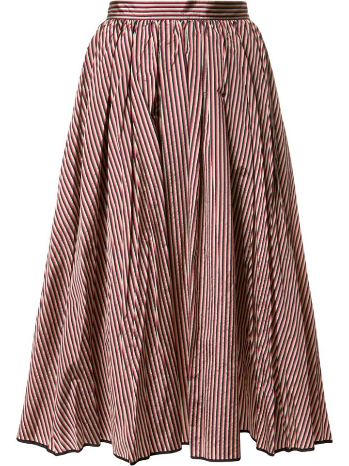 Tome Flared Stripe Skirt - Multicolour