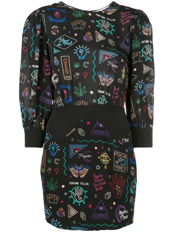 Fleur Du Mal Printed Mini Dress - Palmistry