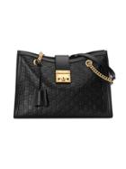 Gucci Padlock Gucci Signature Medium Shoulder Bag - Black