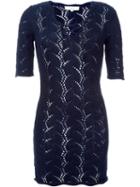 Vanessa Bruno Athe Tied Neckline Crochet Dress
