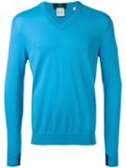 Paul Smith - Classic V-neck Sweater - Men - Cotton - M, Blue, Cotton