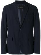 Versace Chest Pocket Quilted Blazer - Blue