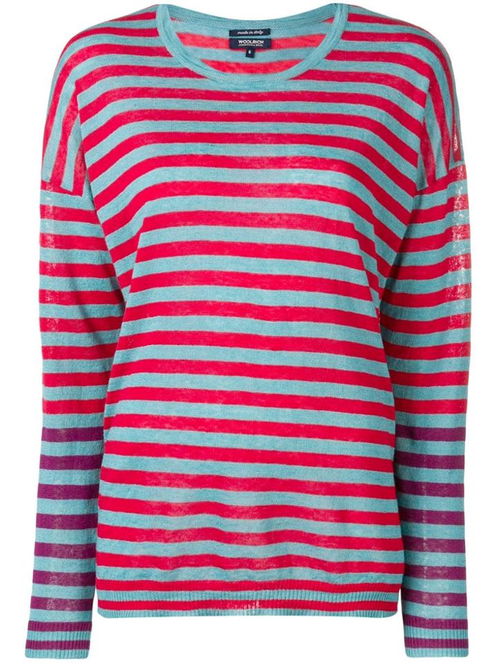 Woolrich Striped Knitted Top - Blue