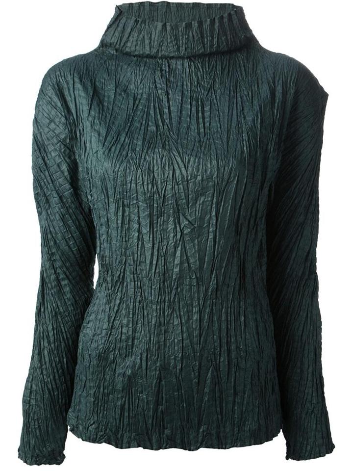 Issey Miyake Permanente Wrinkled Effect Top