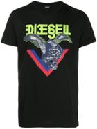 Diesel Panther Print T-shirt - Black