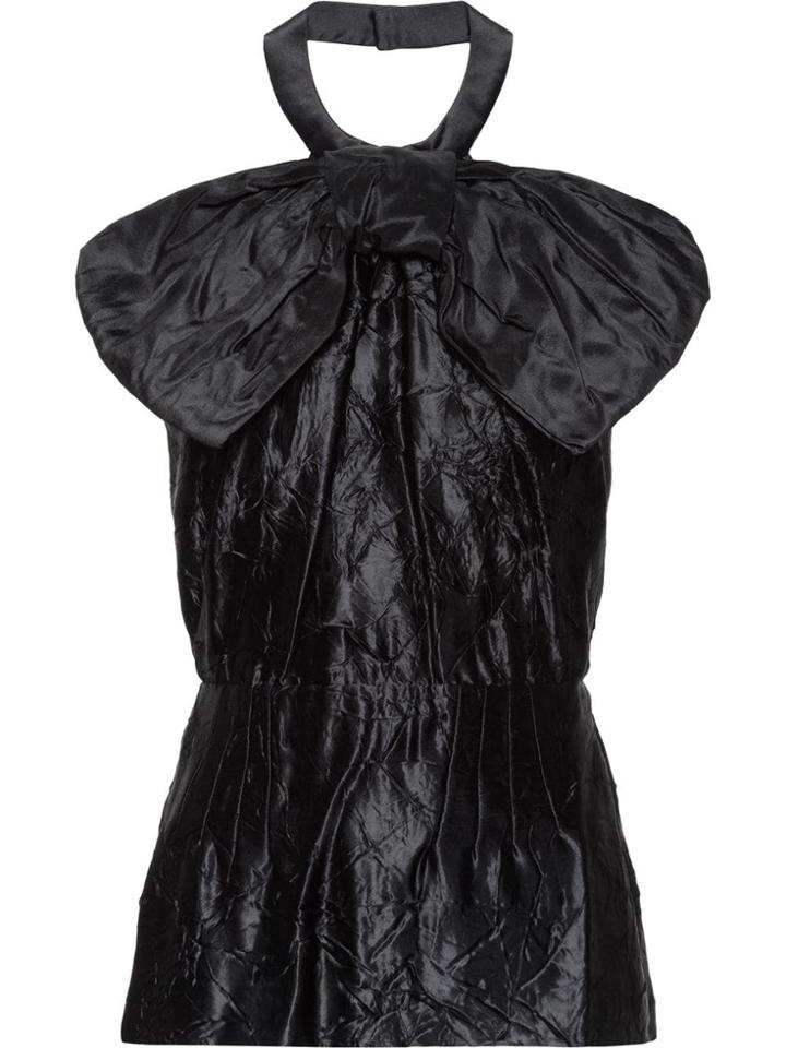 Miu Miu Bow Detail Top - Black