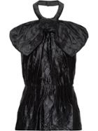 Miu Miu Bow Detail Top - Black