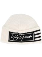 Y-3 3-stripes Beanie Hat - White